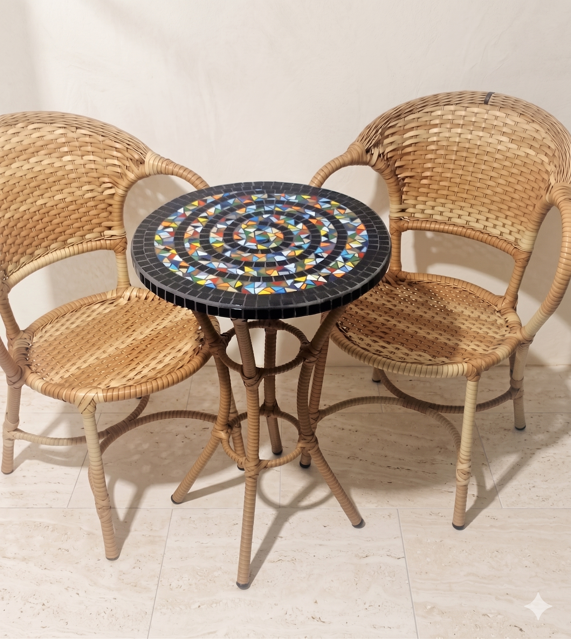 Conjunto de Mesa em Mosaico