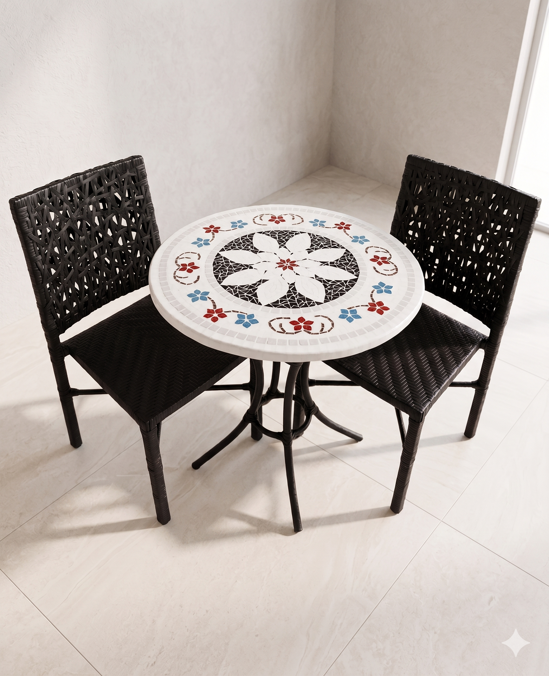 Conjunto de Mesa em Mosaico