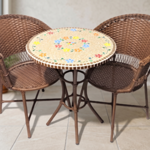 Conjunto de Mesa em Mosaico