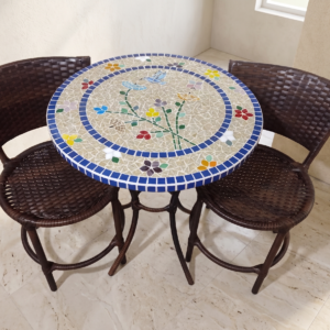 Conjunto de Mesa em Mosaico