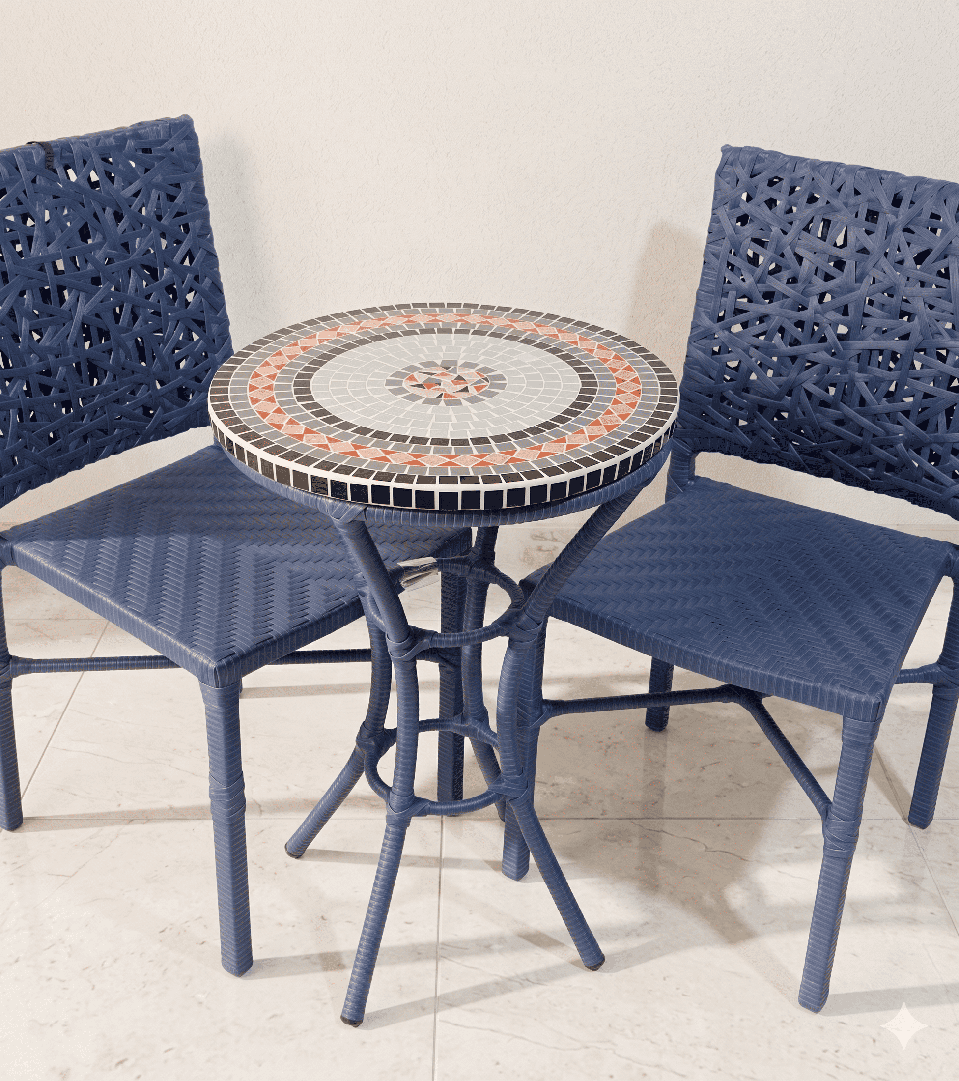 Conjunto de Mesa em Mosaico