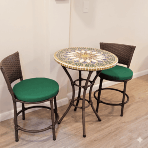 Conjunto de Mesa em Mosaico
