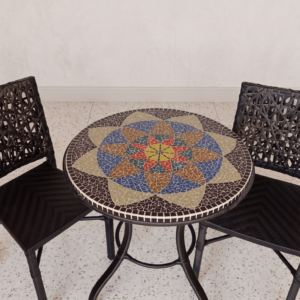 Conjunto de Mesa em Mosaico