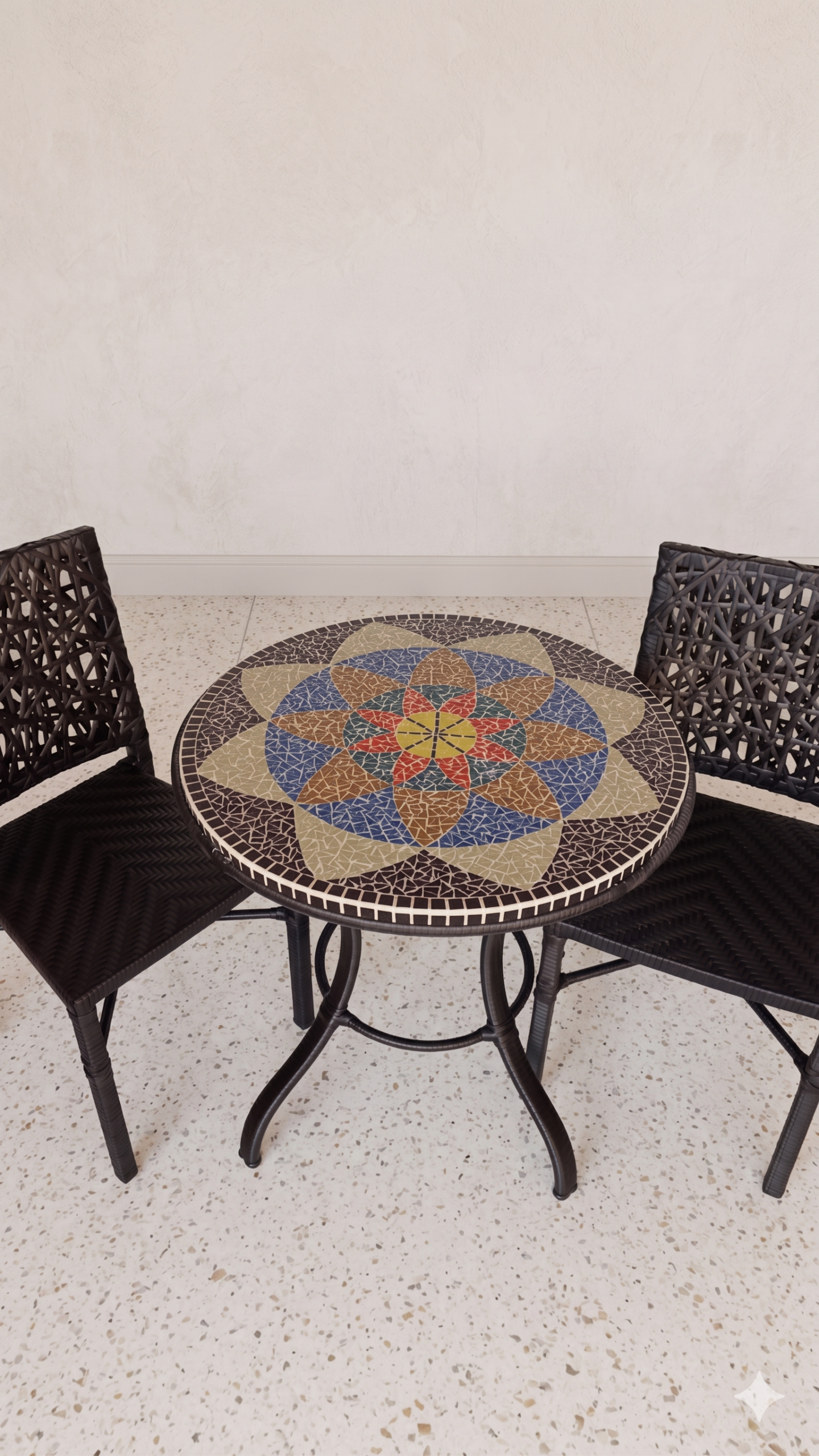 Conjunto de Mesa em Mosaico