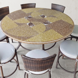 Conjunto de Mesa em Mosaico