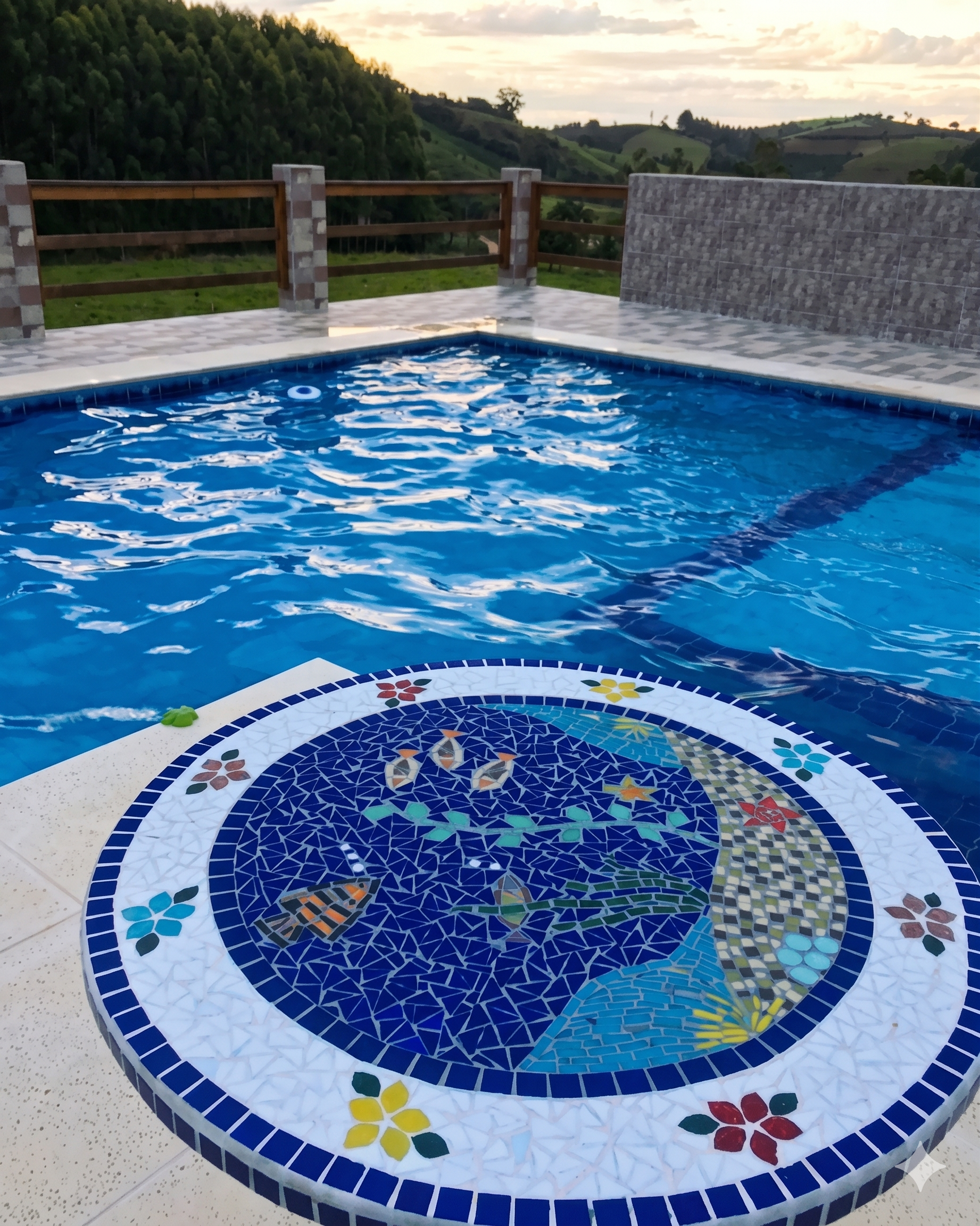 Mosaico para piscina