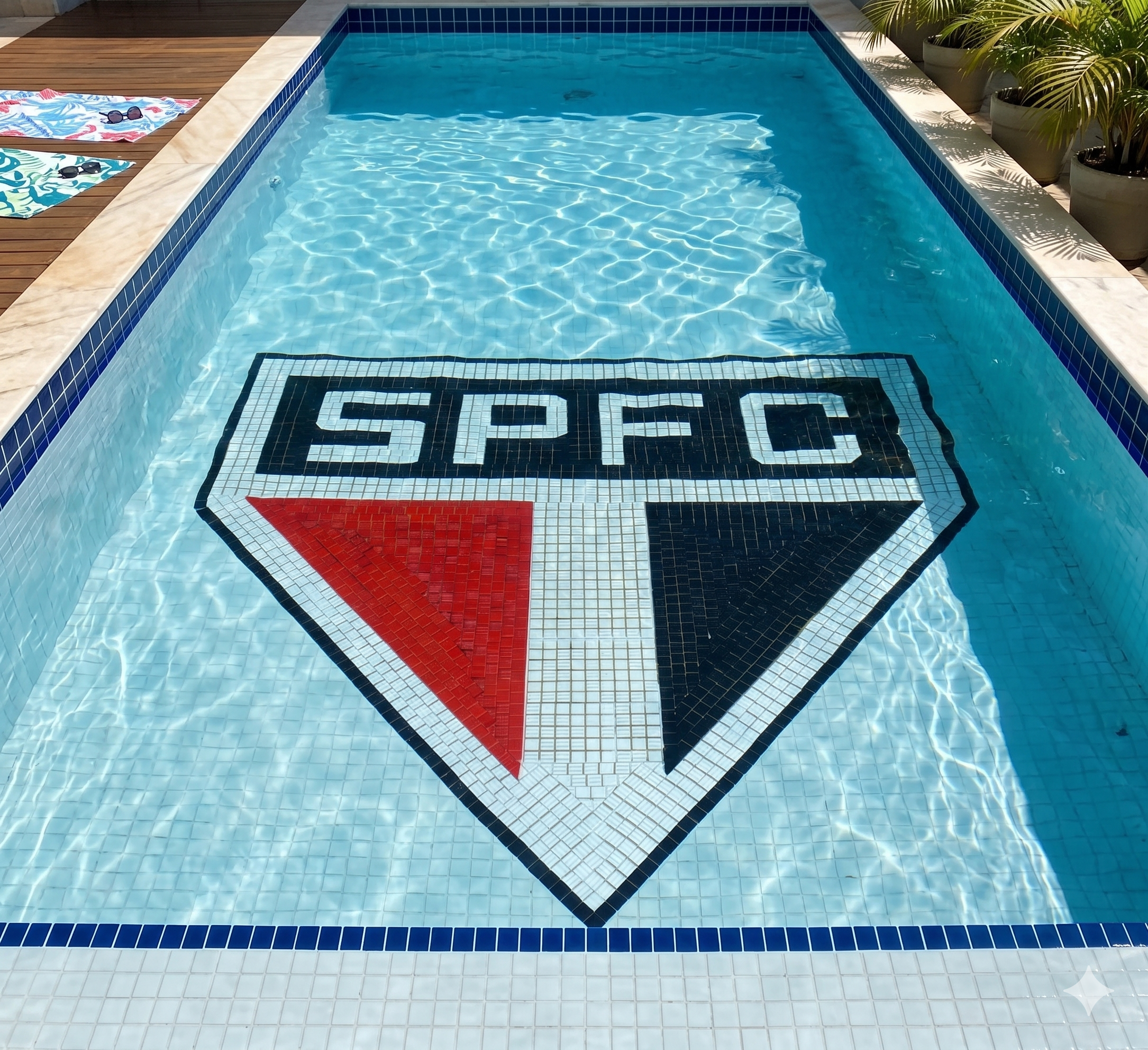 Mosaico Símbolo Esportivo São Paulo