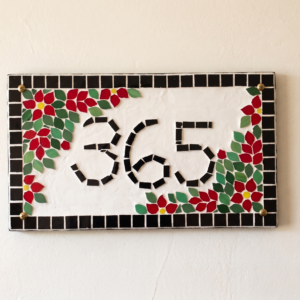 Mosaico Placa Número Residencial