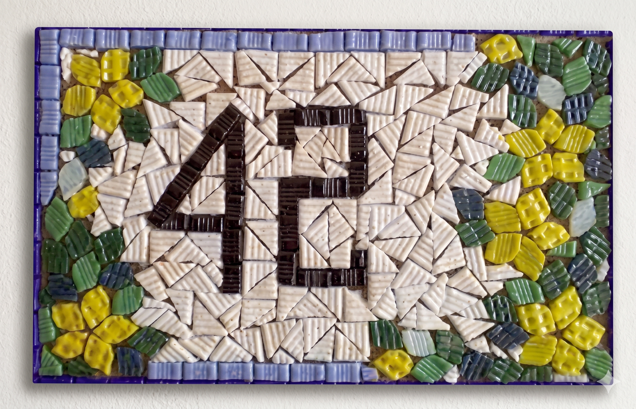 Mosaico Placa Número Residencial
