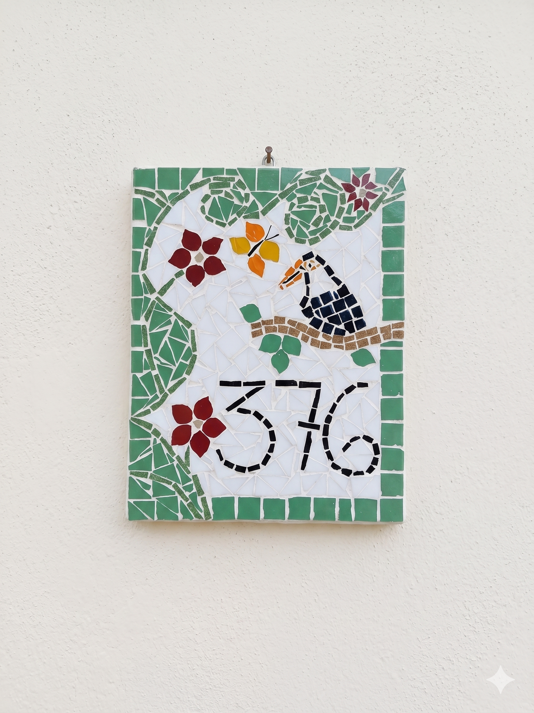 Mosaico Placa Número Residencial
