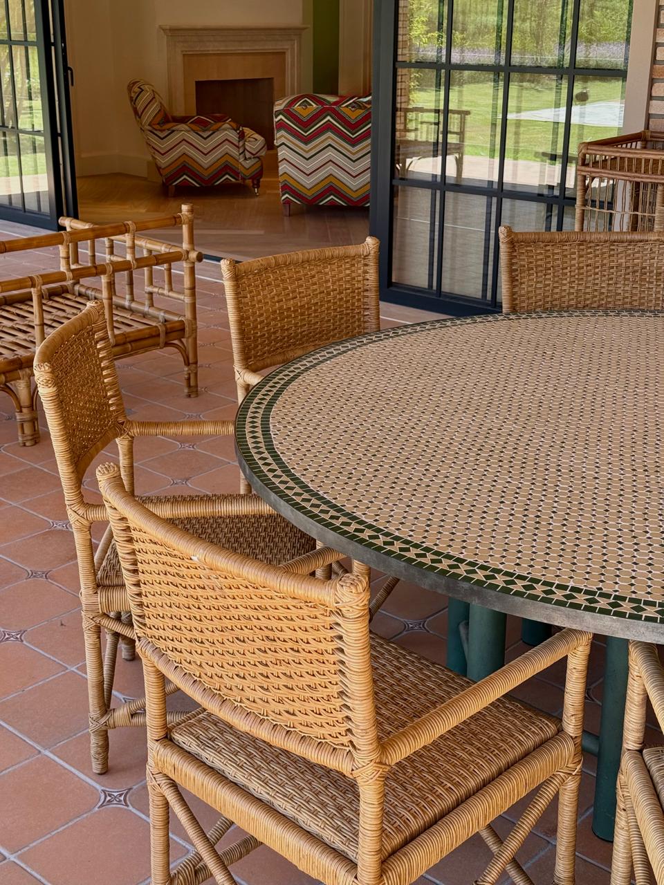 Conjunto de Mesa em Mosaico Marroquino